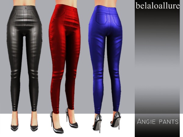Sims 4 Belaloallure Angie pants by belal1997 at TSR
