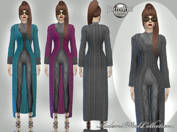Sims 4 Asdemi wool outfit coat 2 by jomsims at TSR