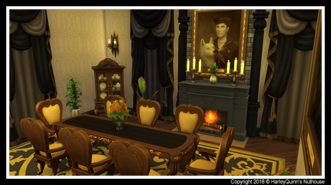 Sims 4 Goth Manor at Harley Quinn’s Nuthouse