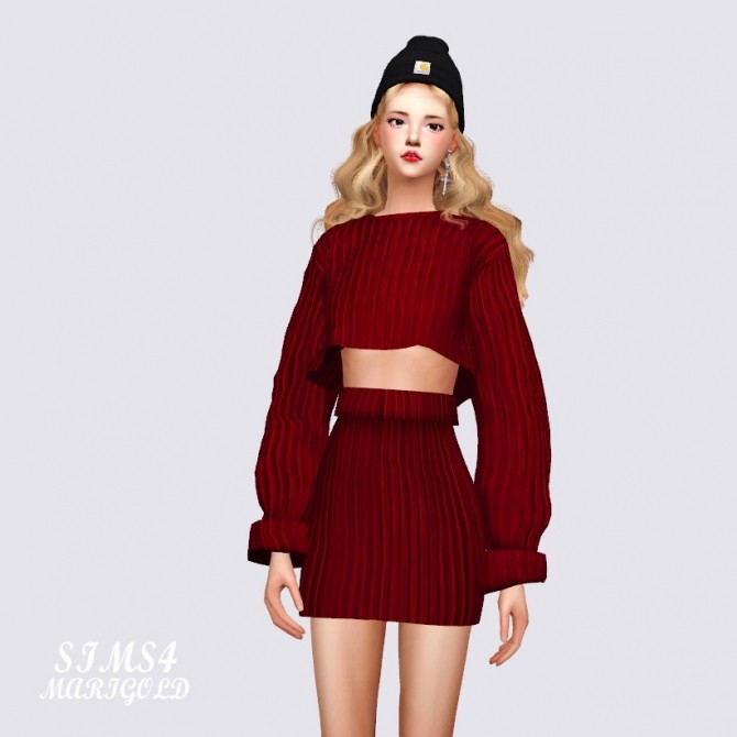 Sims 4 Knit Two Piece at Marigold