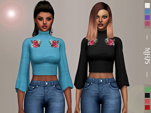Sims 4 Alivina Top by Margeh 75 at TSR