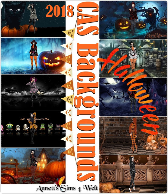Sims 4 CAS Backgrounds Halloween 2018 at Annett’s Sims 4 Welt