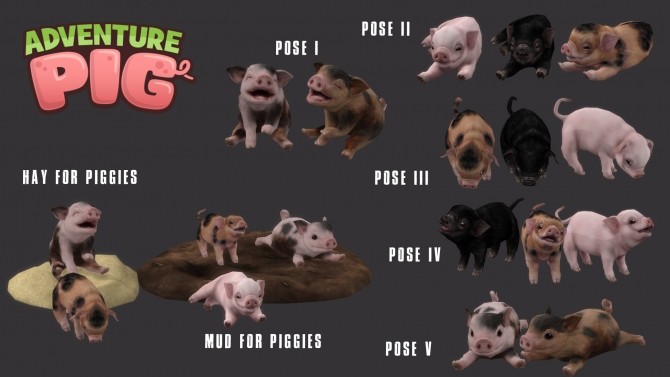 Sims 4 Piggy Set (P) at Leo Sims