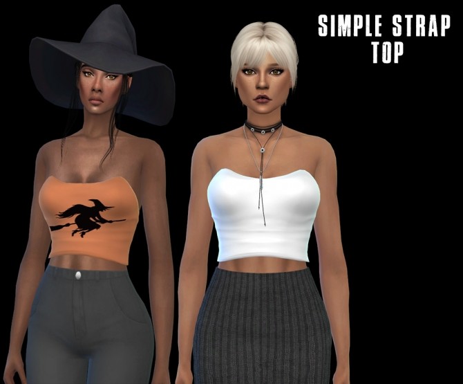 Sims 4 Strapless Top at Leo Sims