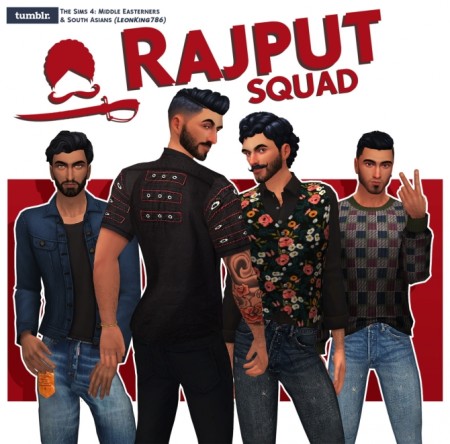 Rajput Squad at The Sims 4 Middle Easterners & South Asians