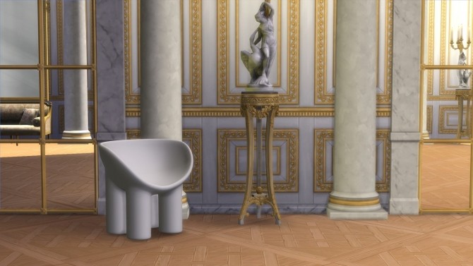 Sims 4 ROLY POLY CHAIR at Meinkatz Creations