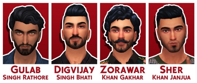 Sims 4 Rajput Squad at The Sims 4 Middle Easterners & South Asians