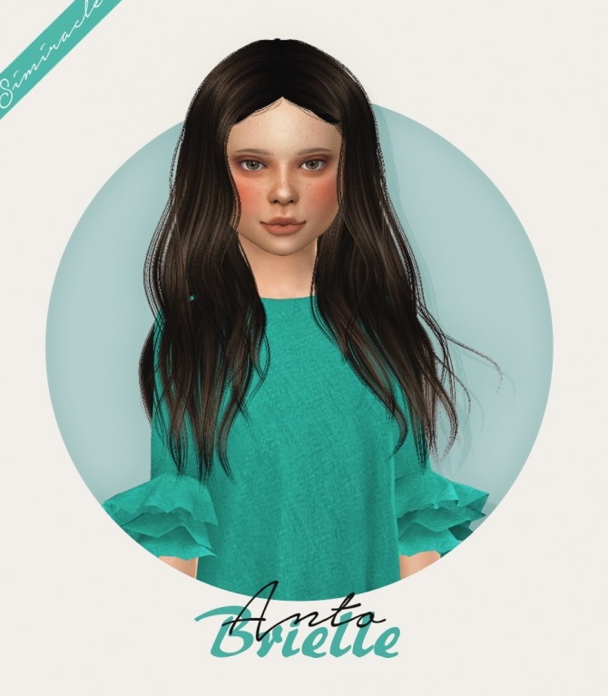Sims 4 Anto Brielle Hair Kids Version at Simiracle