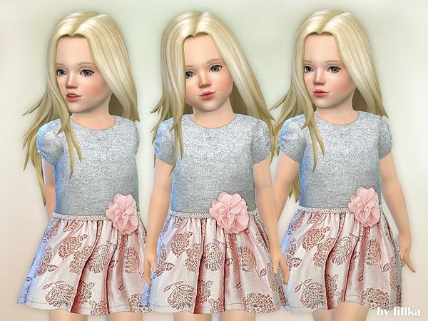 Sims 4 Tallulah Dress by lillka at TSR
