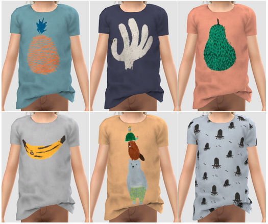 Sims 4 Sketchbookpixels Print shirt for kids 3T4 at Simiracle