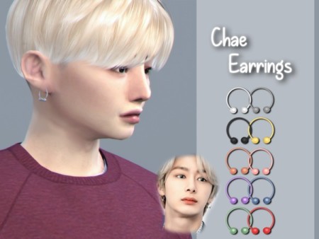 Chae Earrings by jealousypixel at TSR