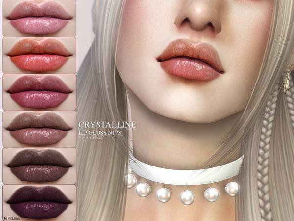 Sims 4 Crystalline Lipgloss N173 by Pralinesims at TSR