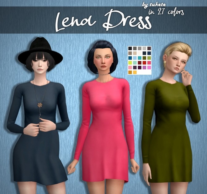 Sims 4 Lena Dress at Tukete