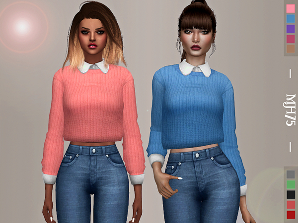 Sims 4 Ridgeport Awesome Sweaters by Margeh 75 at TSR