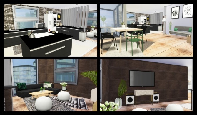 Sims 4 702 ZenView Apartment at Simming With Mary