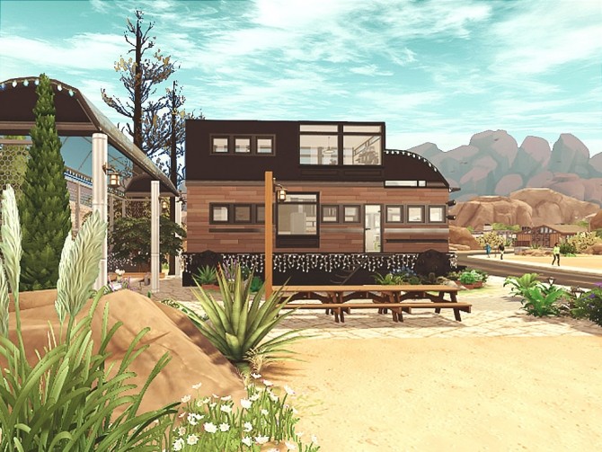 Sims 4 Small bus shaped house at HoangLap’s Sims