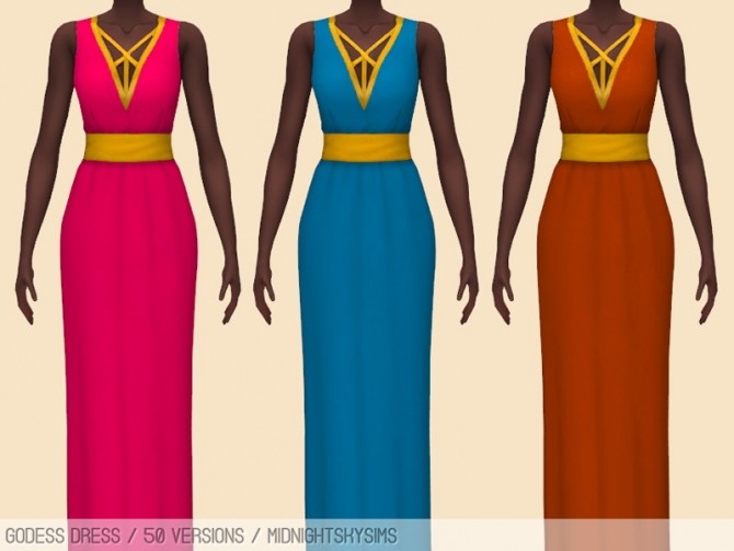 Sims 4 Godess dress at Midnightskysims