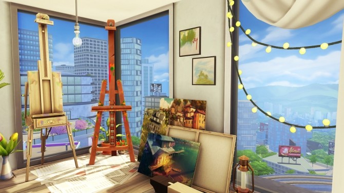 Sims 4 Artsy Boho Apartment at Aveline Sims