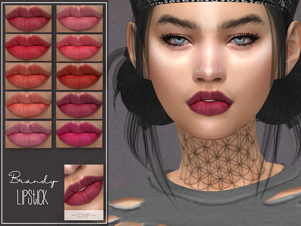 Sims 4 IMF Brandy Lipstick N.114 by IzzieMcFire at TSR