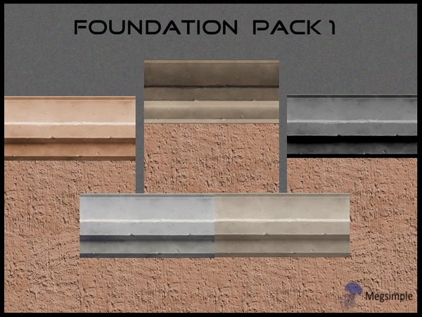 Sims 4 Foundation Packs by megsimple at TSR