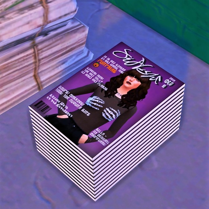 Sims 4 Open and closed Magazine at Budgie2budgie