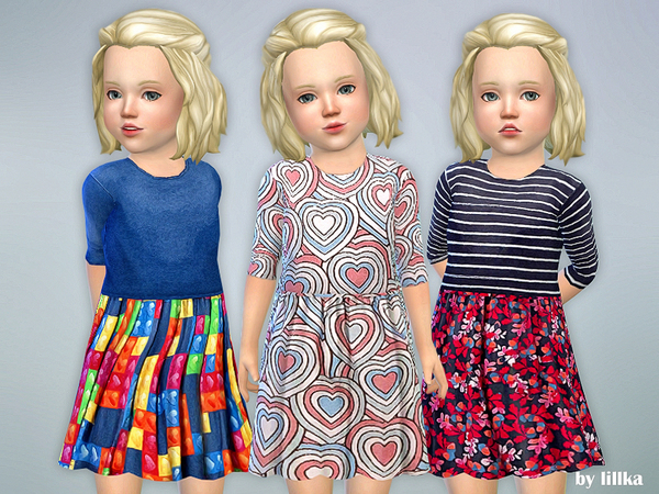 Sims 4 Toddler Dresses Collection P75 by lillka at TSR
