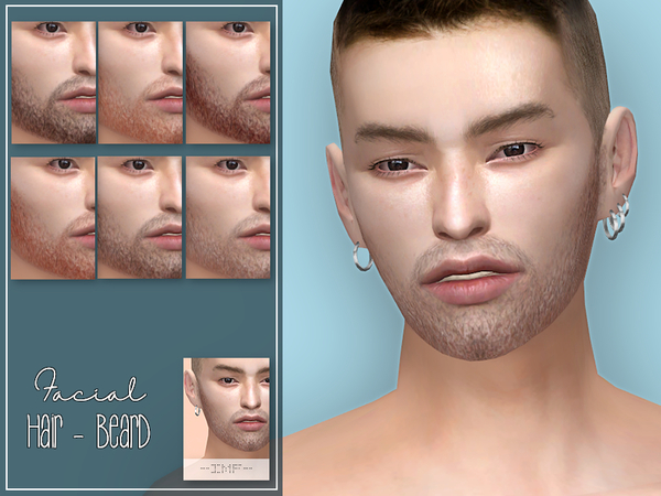 Sims 4 IMF Facial Hair Beard N.01 by IzzieMcFire at TSR