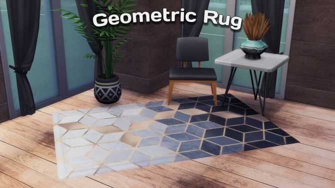 Sims 4 Geometric Rug at Simming With Mary