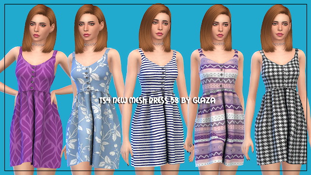 Sims 4 Dress 58 at All by Glaza