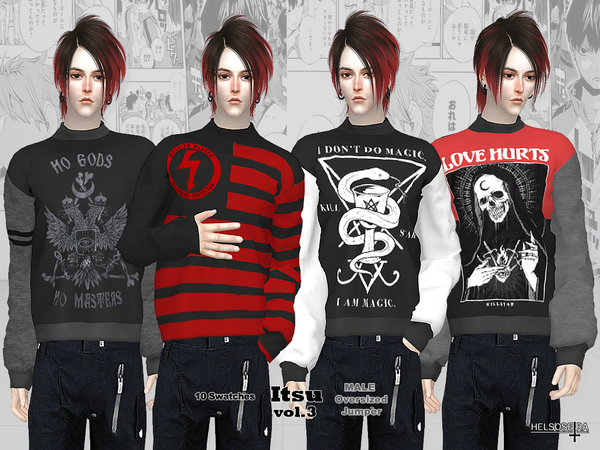 Sims 4 ITSU Vol.3 Male Jumper by Helsoseira at TSR