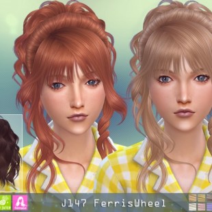 Anto Firefly Hair Retexture at Alessana Sims » Sims 4 Updates