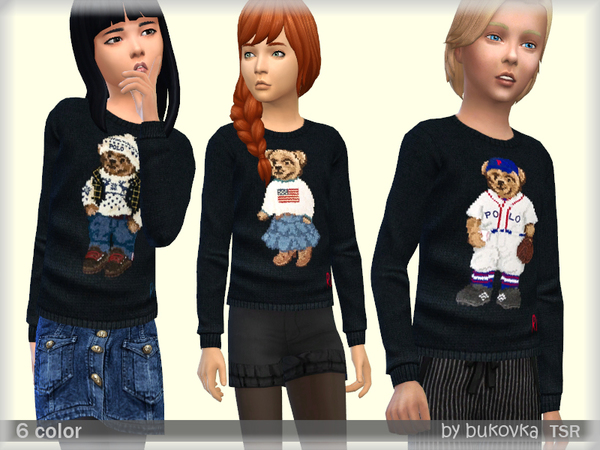 Sims 4 Sweater Child by bukovka at TSR