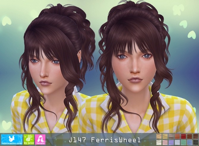 Sims 4 J147 Ferriswheel hair (P) at Newsea Sims 4