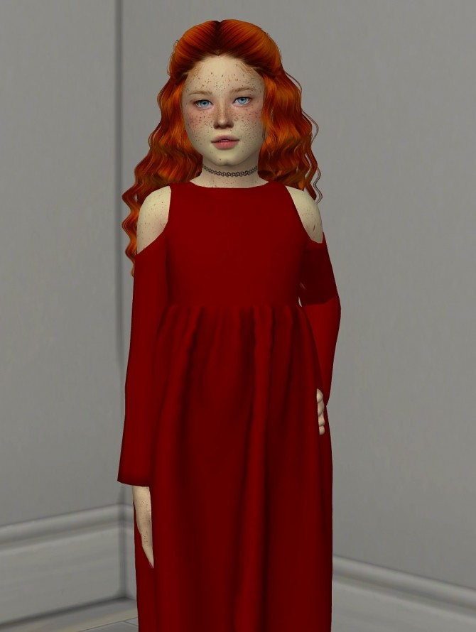 Sims 4 ANTO HEAVEN HAIR KIDS AND TODDLER VERSION by Thiago Mitchell at REDHEADSIMS