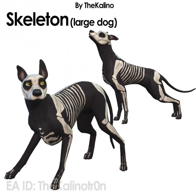 Sims 4 Skeleton (large dog) at Kalino