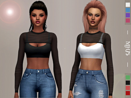 LaDonna Top by Margeh-75 at TSR » Sims 4 Updates
