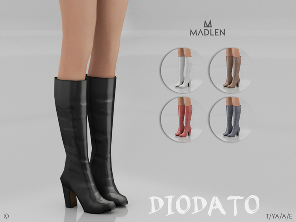 Sims 4 Madlen Diodato Boots by MJ95 at TSR