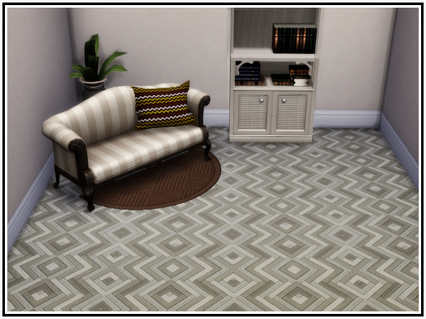 Sims 4 Inlaid Parquetry Flooring by marcorse at TSR