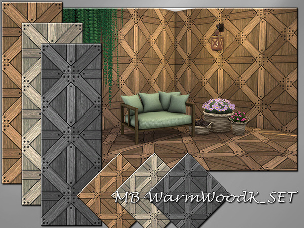 Sims 4 MB Warm WoodK SET by matomibotaki at TSR