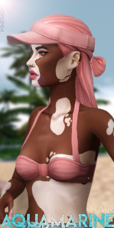 Sims 4 AQUAMARINE HAIR at Candy Sims 4