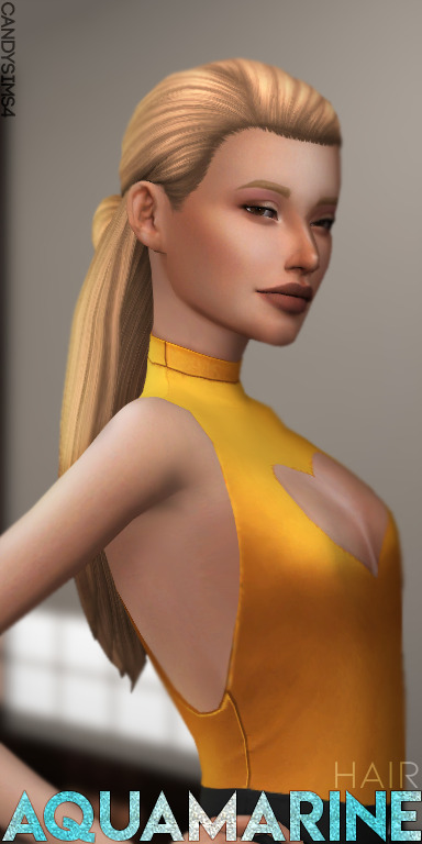 Sims 4 AQUAMARINE HAIR at Candy Sims 4