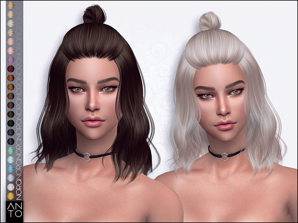 Sims 4 Nora Hairstyle by Anto at TSR