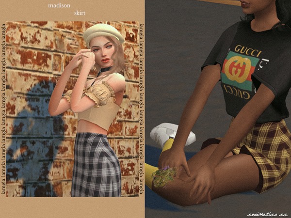 Sims 4 Madison skirt by cosimetics at TSR