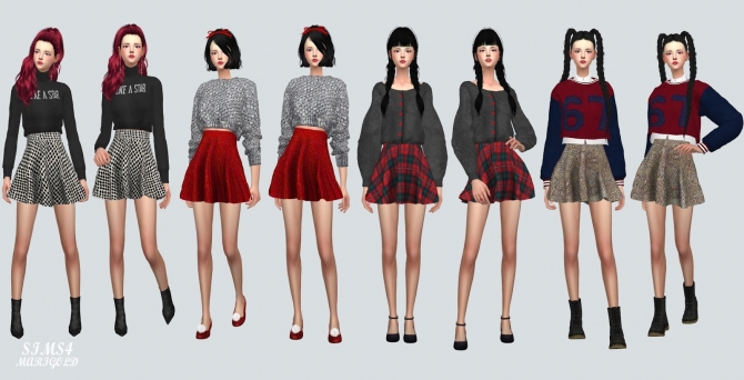 Mini Skirt at Marigold » Sims 4 Updates