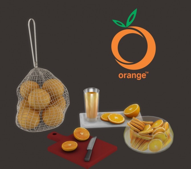 Sims 4 Orange Set (P) at Leo Sims
