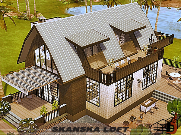 Sims 4 Skanska loft by Danuta720 at TSR