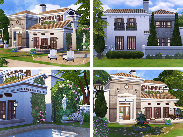 Sims 4 Emile mediterranean villa by Rirann at TSR