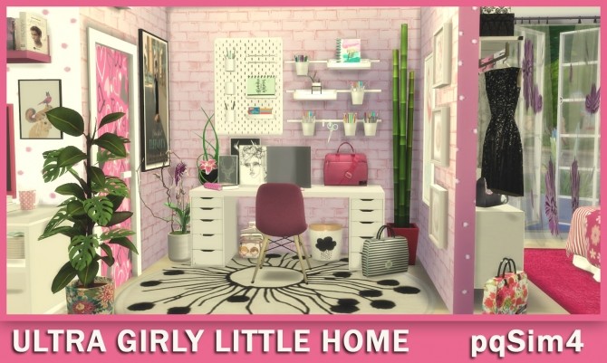 Sims 4 Ultra Girly Little Home at pqSims4