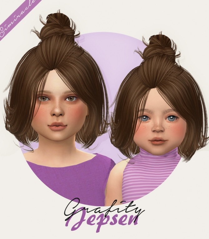 Sims 4 Grafity cc Jepsen hair kids + toddlers at Simiracle