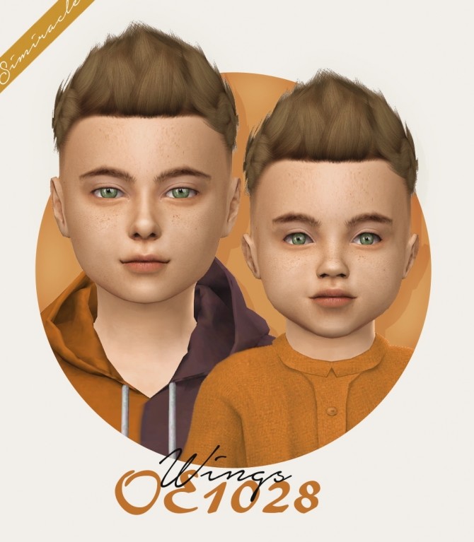 Sims 4 Wings OE1028 hair kids + toddlers at Simiracle